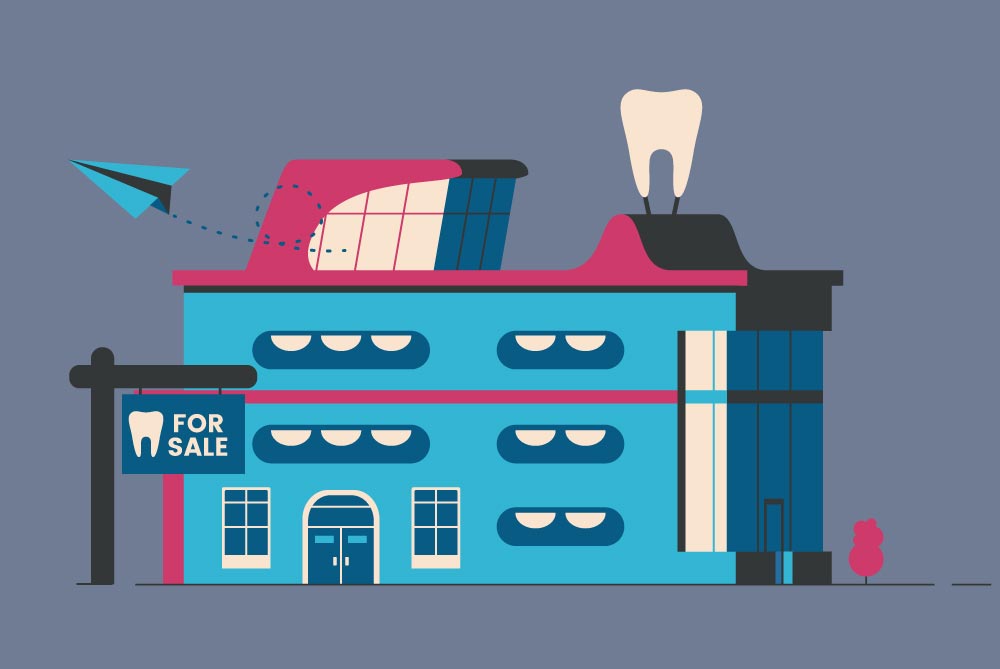 Dental Practice with a 'For Sale' Sign